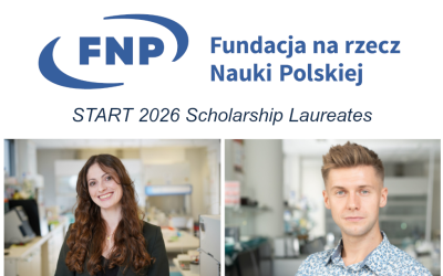 Katarzyna Grab and Tomasz Śpiewla awarded prestigious START FNP scholarship!
