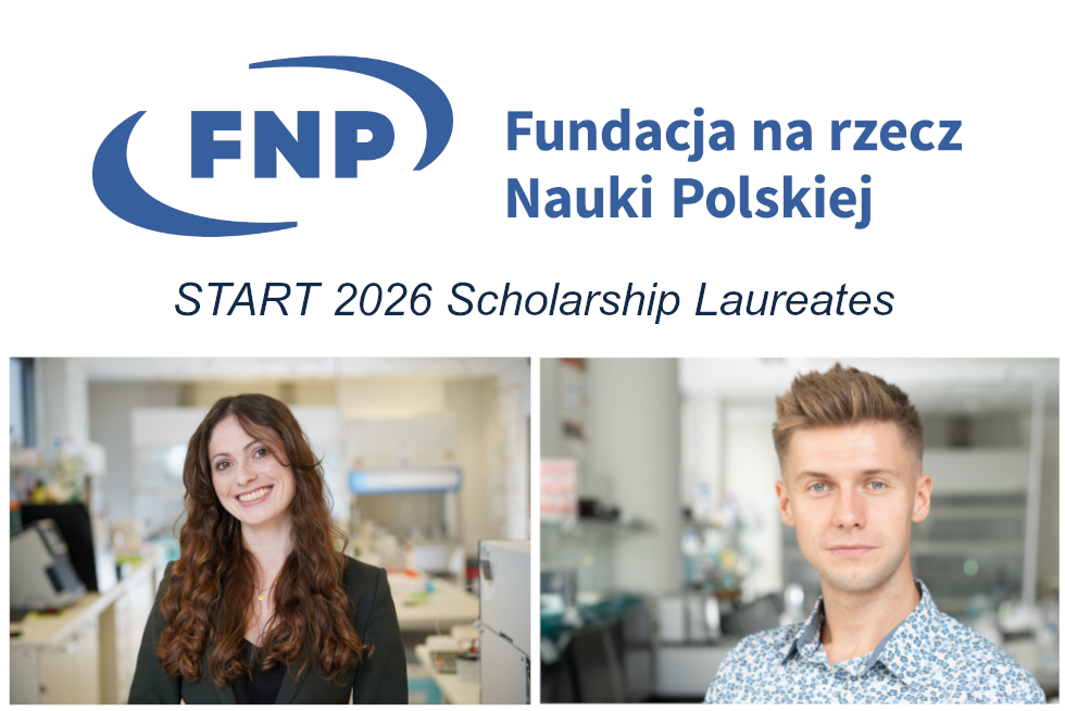 Katarzyna Grab and Tomasz Śpiewla awarded prestigious START FNP scholarship!
